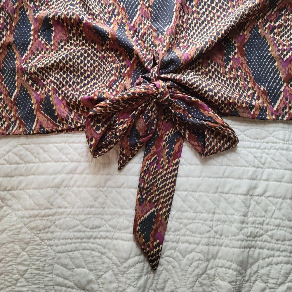 Snakeskin print top - Picture 4 of 5